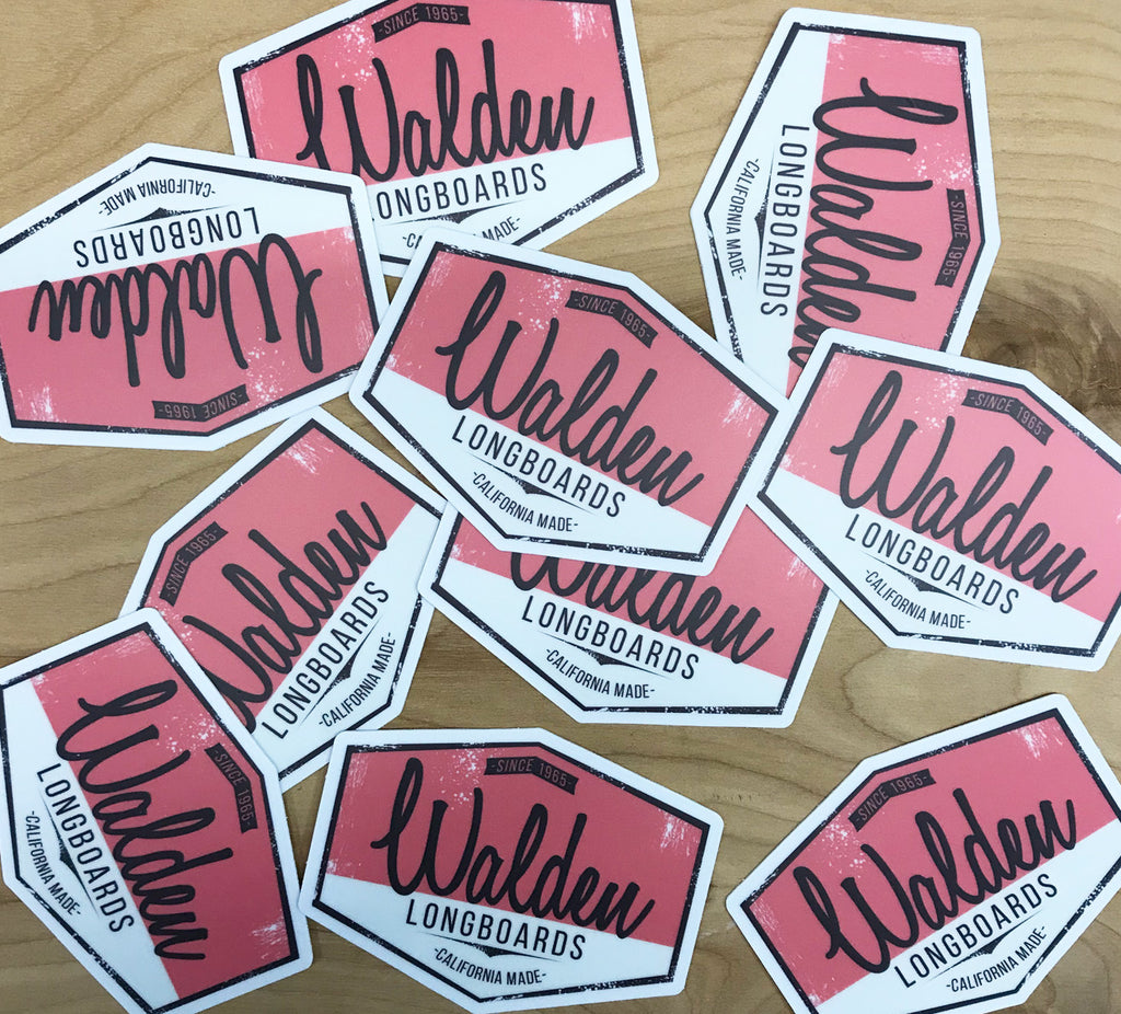 Walden Script Sticker red pack